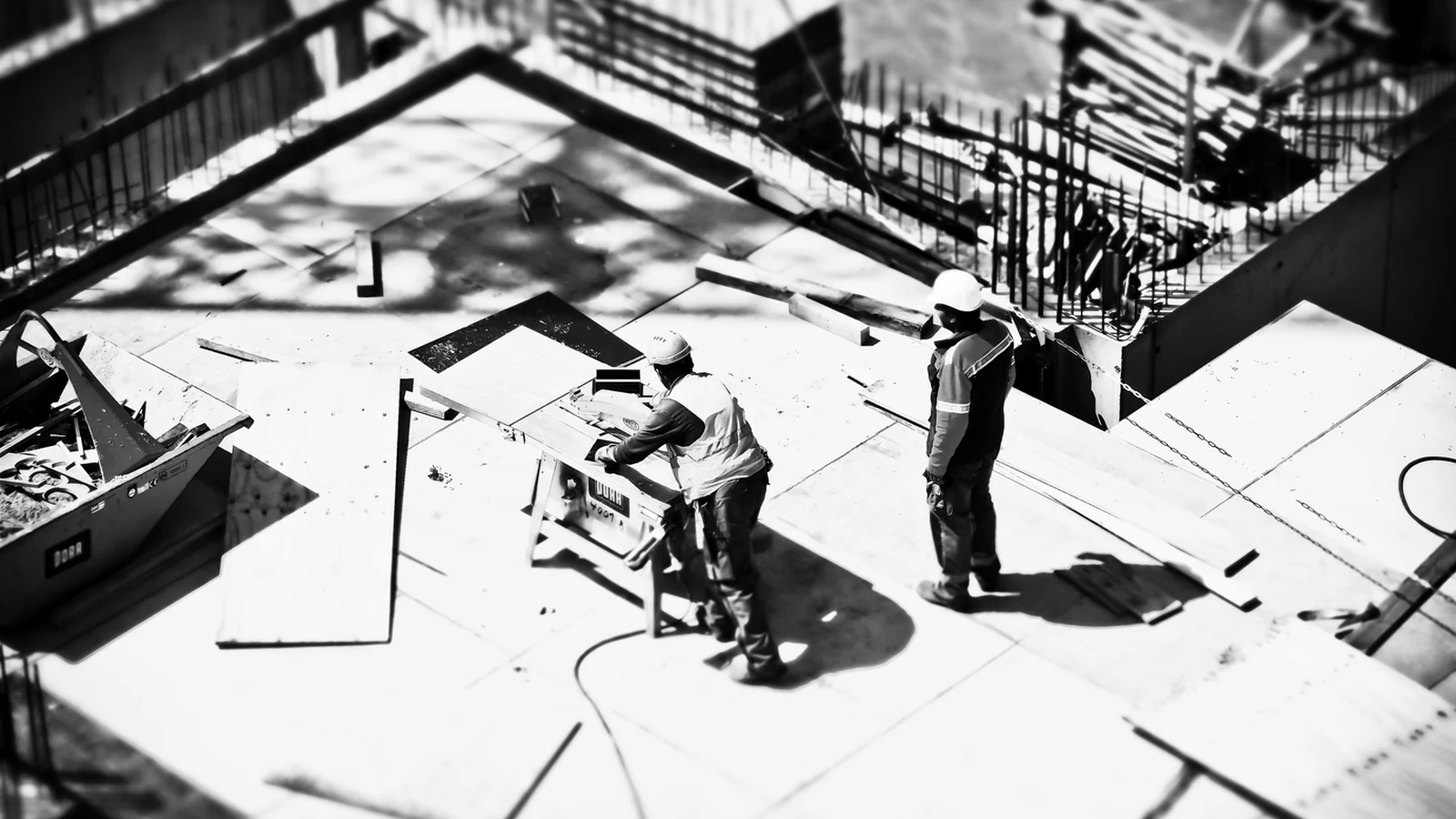Engineers reviewing an EPC project site